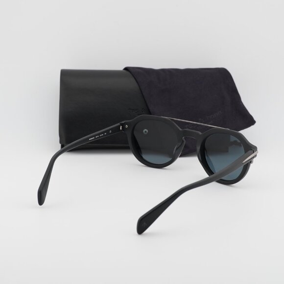 Rag & Bone RNB6006/S 0807 IR Square Sunglasses - Black/Smoke - Picture 9 of 9